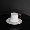 Elegantes 12-teiliges Mokkatassen-Set aus Porzellan - Weiß Produktbild-Vorschau 4