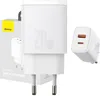 Baseus Compact Schnellladegerät USB / USB Type C 20W 3A Produktbild-Vorschau 1