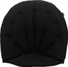 A black cushion for a chair. Produktbild-Vorschau