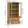vidaXL Libreria OSLO con gambe in metallo, marrone, Anteprima dell’immagine prodotto 7
