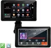 Two car infotainment screens are shown, one displaying a navigation interface and the other a music player. Náhled obrázku produktu