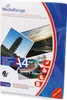 The image shows the front of a product box for MediaRange dual-side matte-coated photo paper. Náhled obrázku produktu
