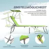 Sonnenliege klappbar – Gartenliege aus Aluminium mit Produktbild-Vorschau 4