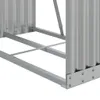 vidaXL Wiata na drewno opałowe srebrna 80x45x120 cm Stal Podgląd zdjęcia produktu 7