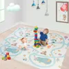 Krabbelmatte Baby Spielmatte Kinder 196x176x1cm Faltbar Produktbild-Vorschau 2