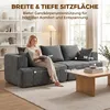 HOMCOM Sofa 3 Sitzer 194 cm Boneless Sofa mit Produktbild-Vorschau 6