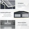 COSTWAY 340x255x210cm Gerätehaus Metall, 8.08 m² Produktbild-Vorschau 5