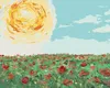 Zuty - Malen nach Zahlen - SONNE ÜBER EINEM MOHNFELD, 40x50 Produktbild-Vorschau 1