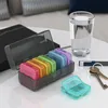WELLGRO Tablettenbox 7 Tage 2 Fächer – Pillenbox mit großen Produktbild-Vorschau 5