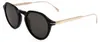 David Beckham DB 1098/S, zwart met gouden accenten, Productafbeelding-voorbeeld 4