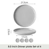 Teller set 4stück Ø21,3 cm Dessertteller Kuchenteller Produktbild-Vorschau 2