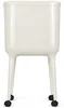 WELLHAUS Muelleimer Slim Beige mit Deckel Klick Rollen und Produktbild-Vorschau 2
