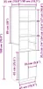vidaXL Highboard Artisan-Eiche 50x35x180 cm Holzwerkstoff Produktbild-Vorschau 8