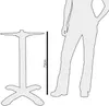 Base per tavolo Bolero Classic in ghisa, alta 72 cm Anteprima dell’immagine prodotto 2
