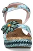 Laura Vita Laura Vita Keilsandalette Blau Produktbild-Vorschau 8