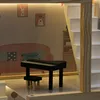 Holzpuppenhaus mit Möbeln, 78 cm, rosa, LED Produktbild-Vorschau 6