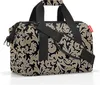 A studio shot of a duffel bag with a damask pattern. Produktbild-Vorschau