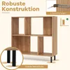 COSTWAY Bibliothèque à 4 compartiments, étagère sur pied à Voir les images du produit 6