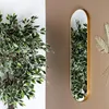WISZĄCE LUSTRO 30x100 cm Camomillie ZŁOTE OWALNE Podgląd zdjęcia produktu 5