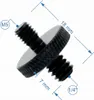 Vis d'adaptation réduction 1/4" sur trépied M5 aluminium Voir les images du produit 2