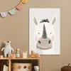 Leinwand Bilder 40x60 cm - Kinder Beige - Rhinozeros, Produktbild-Vorschau 2
