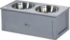 Ciotole per cani rialzate PAWHUT D08-036V00GY Anteprima dell’immagine prodotto 1