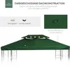 Outsunny Ersatzdach für Metall-Gartenpavillon 3x4 Partyzelt Produktbild-Vorschau 6