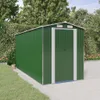 vidaXL Prístrešok na náradie zelený 192x440x223 cm Náhľad obrázku produktu 2