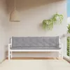 vidaXL Cuscini per panca da giardino 2 pz. Grigio 200x50x7 Anteprima dell’immagine prodotto 2