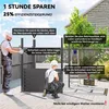 Outsunny Metall Gerätehaus 3,5 m² 143x270x202cm Produktbild-Vorschau 4