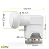 Goobay 67271 LNB Universal Quattro, blanc-gris - LNB SAT Voir les images du produit 5