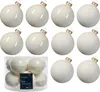 Christbaumkugeln 6 cm warmweiß im Röhrenset à 36 Stück matt Produktbild-Vorschau 2