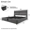 Flieks Polsterbett 140x200cm mit Lattenrost, Boxspringbett Produktbild-Vorschau 4