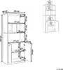 BELIANI Bücherregal Grau u. Weiß Faserplatte 197 cm Hoch 40 Produktbild-Vorschau 3
