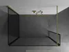 Mexen Kioto Walk-in Duschwand 3-teilig, gebürstetes Gold, Produktbild-Vorschau 4