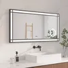 AQUABATOS 120 x 60 cm LED Badspiegel mit 3-fache Produktbild-Vorschau 1