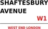 vianmo Holzschild 30x40 cm London West End Shaftesbury Produktbild-Vorschau 1