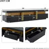 Merax Lowboard TV-Schrank in Marmor-Optik, Modernes Produktbild-Vorschau 6