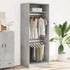 vidaXL Garderobekast, betonkleur, 80x50x200 cm, Productafbeelding-voorbeeld 3