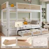 Letto a castello Flieks in rattan 90x200cm con 3 cassetti, Anteprima dell’immagine prodotto 6