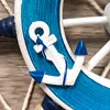 com-four® Dekorativer Steuerrad aus Holz - Schifffahrt Deko Produktbild-Vorschau 3