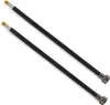2x Flexschlauch DN8 IG 1/2"-M10x1 500mm Schwarz Produktbild-Vorschau 2