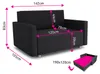 Schlafsofa Pura Maxi mit Bettkasten - Polstersofa mit Produktbild-Vorschau 4
