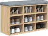 vidaXL Panca per scarpe in rovere Sonoma 82x32x50 cm Anteprima dell’immagine prodotto 7