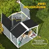 PawHut – psí bouda, povětrnostně odolná, vyvýšená dřevěná Náhled obrázku produktu 6