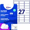 Avery L4784-20, Biela, Samolepiaci štítok, A4, Laser, Náhľad obrázku produktu 2