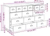 vidaXL Commode à tiroirs ASKIM Blanc 79 x 40 x 133,5 cm Voir les images du produit 8