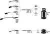 Diagram showing gas burner connections to LPG cylinders. Voir les images du produit
