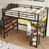 Merax Etagenbett 140x200cm, Hochbett Mit Schreibtisch, Produktbild-Vorschau 3