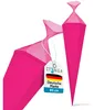 itenga Bastelschultüte mit Verschluss PINK 6eckig 85cm Produktbild-Vorschau 3